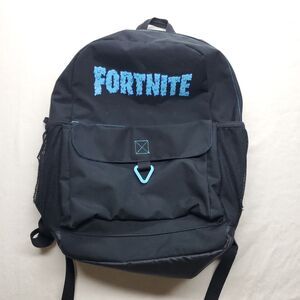Fortnite Black & Blue Backpack 17″ x 10.5″ x 5.5″ Gaming School Bag Kids Teen